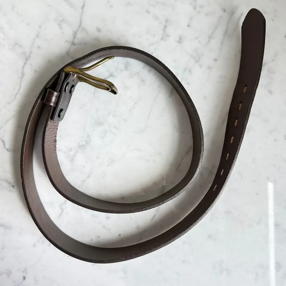 Wrangler Brown Embossed Leather Western Cowboy Belt Men’s 40